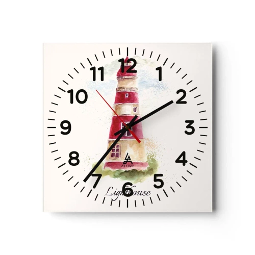 Vægur, Uret - Altid vejret omkring - 40x40 cm