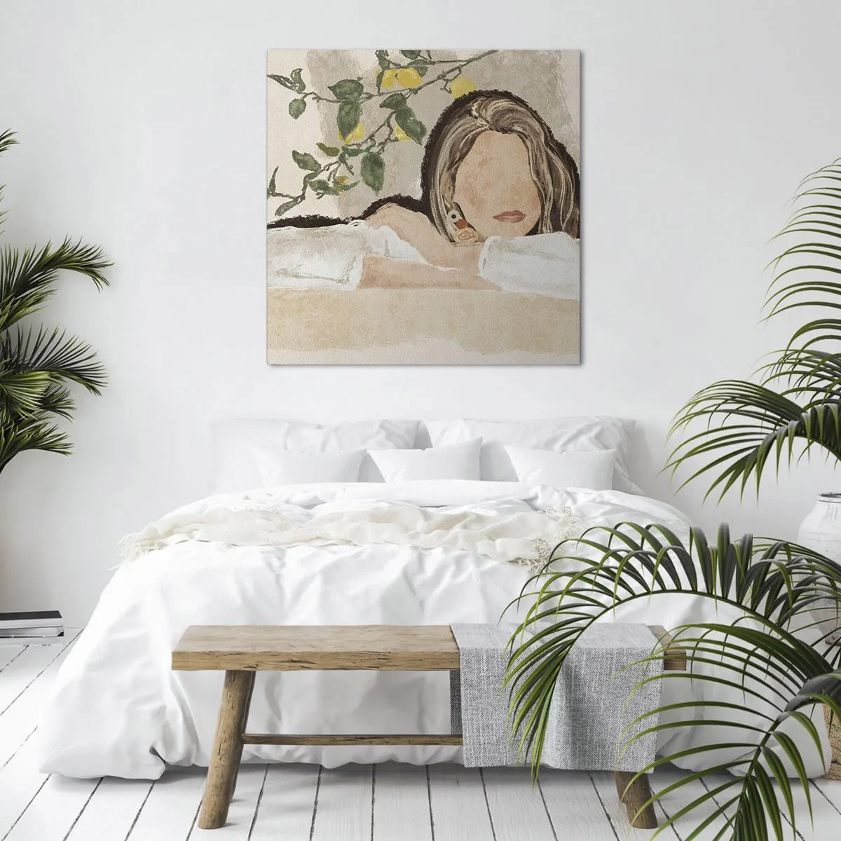 Lærredstryk - Billede på lærred - Sydstaternes skønhed - 60x60 cm