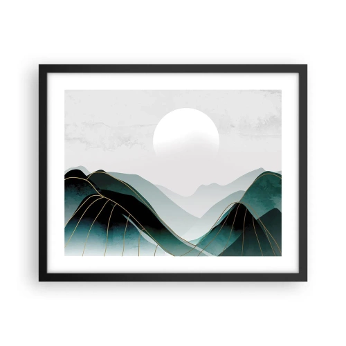 Plakat i sort ramme - I fuld majestæt - 50x40 cm