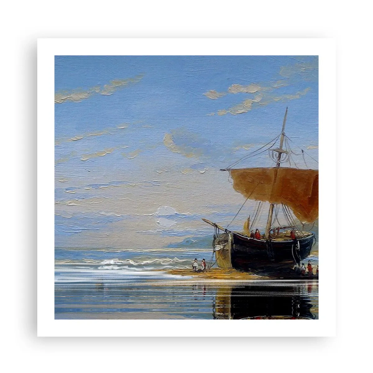 Plakat - Vand, jord, luft - 60x60 cm