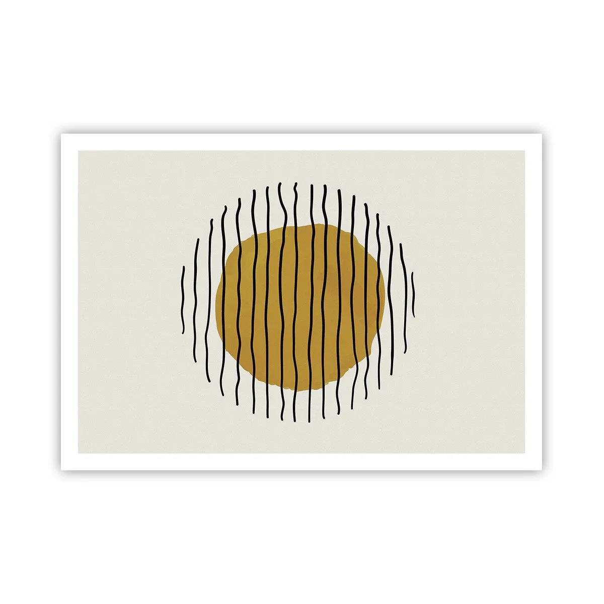 Plakat - Abstraktion, der skælver af varme - 100x70 cm