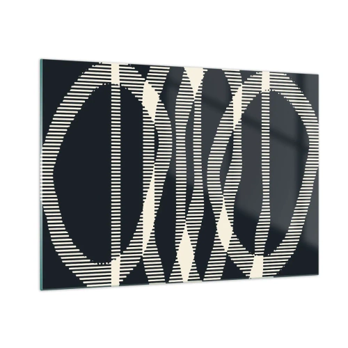 Billede på glas - Forsøg på at bryde igennem mørket - 100x70 cm