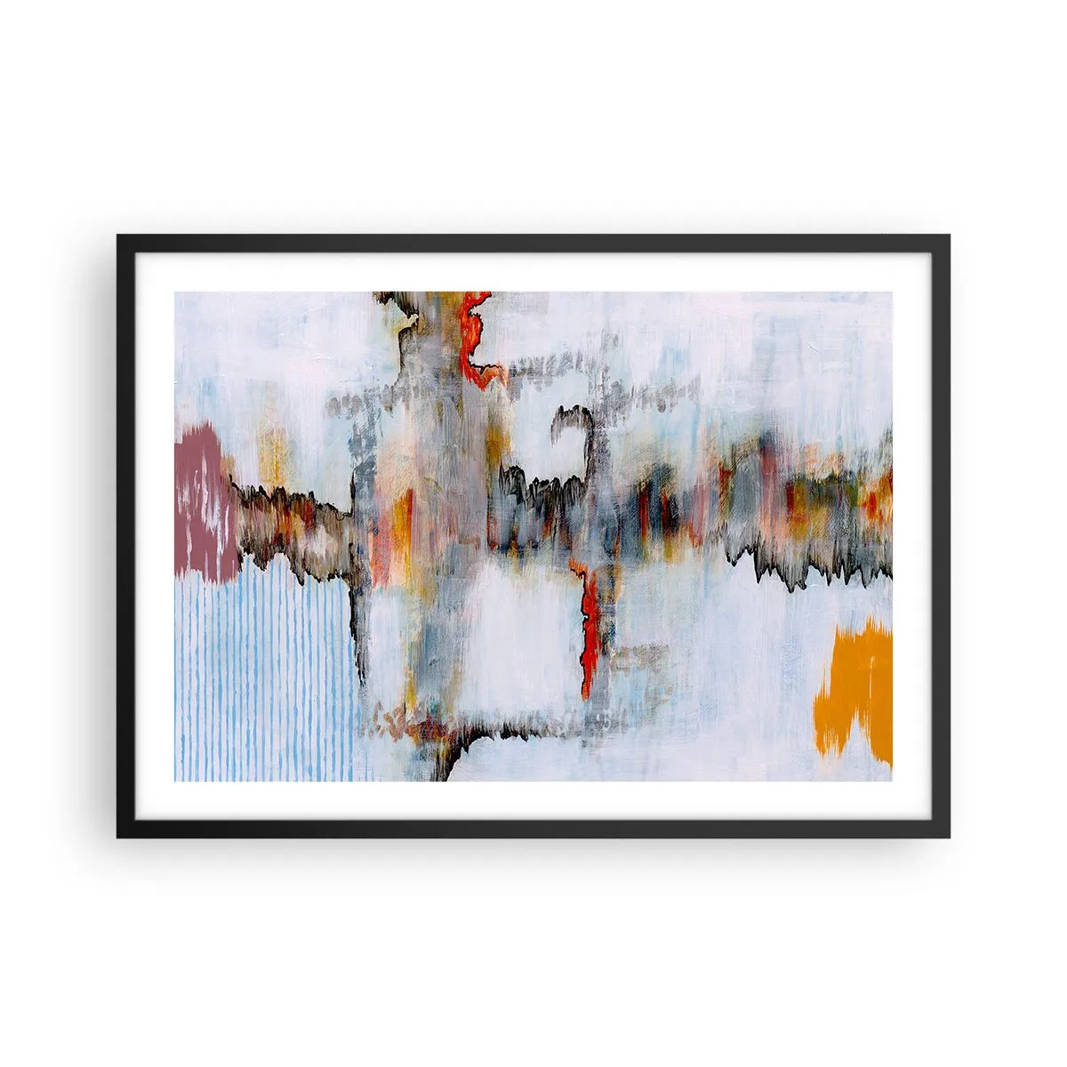 Plakat i sort ramme - En pind på vandet - 70x50 cm