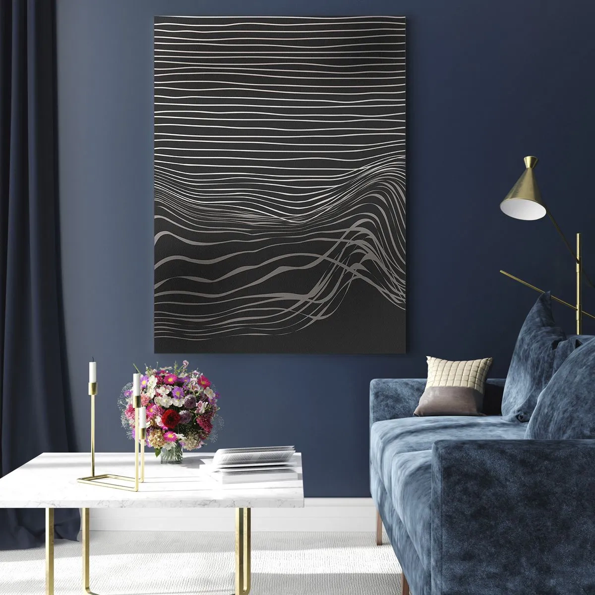 Billede på glas - Rytme og accent - 50x70 cm