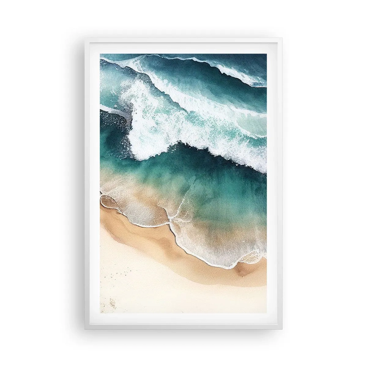 Plakat i hvid ramme - Et evigt møde - 61x91 cm