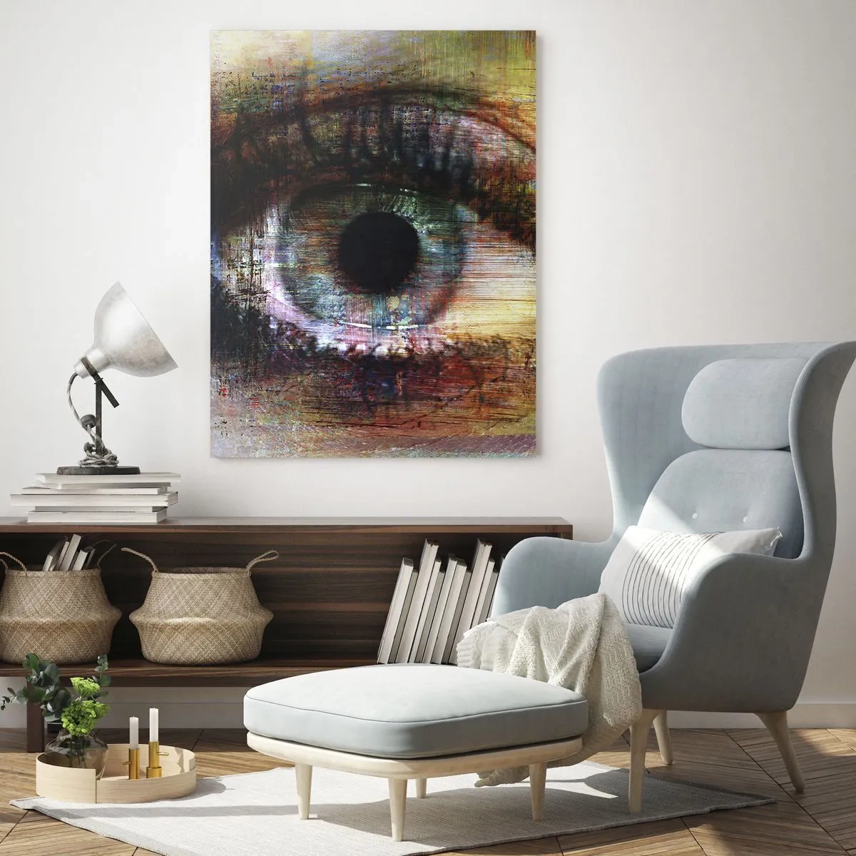 Billede på glas - Du kan se ind i sjælen - 50x70 cm