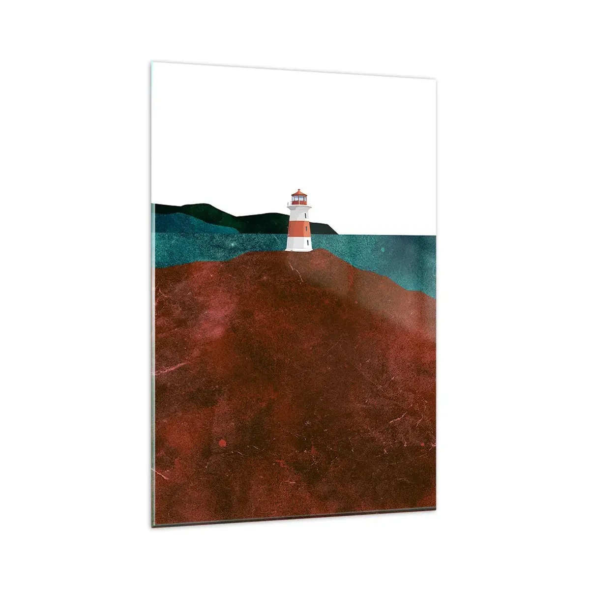 Billede på glas - Med blikket rettet mod havet - 80x120 cm