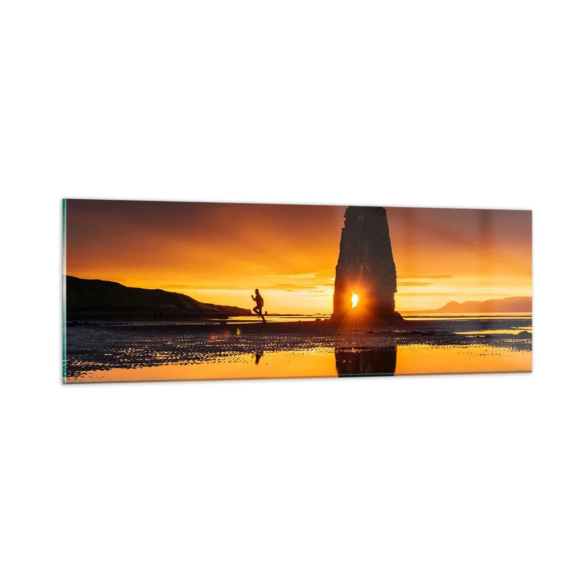 Billede på glas - Kun dig og naturen - 90x30 cm