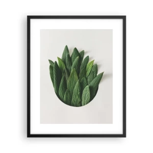 Plakat i sort ramme - Uhæmmet nysgerrighed - 40x50 cm