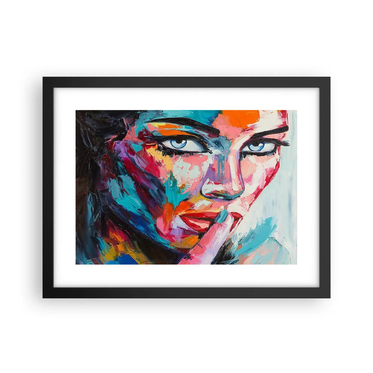 Plakat i sort ramme - Vores første hemmelighed - 40x30 cm