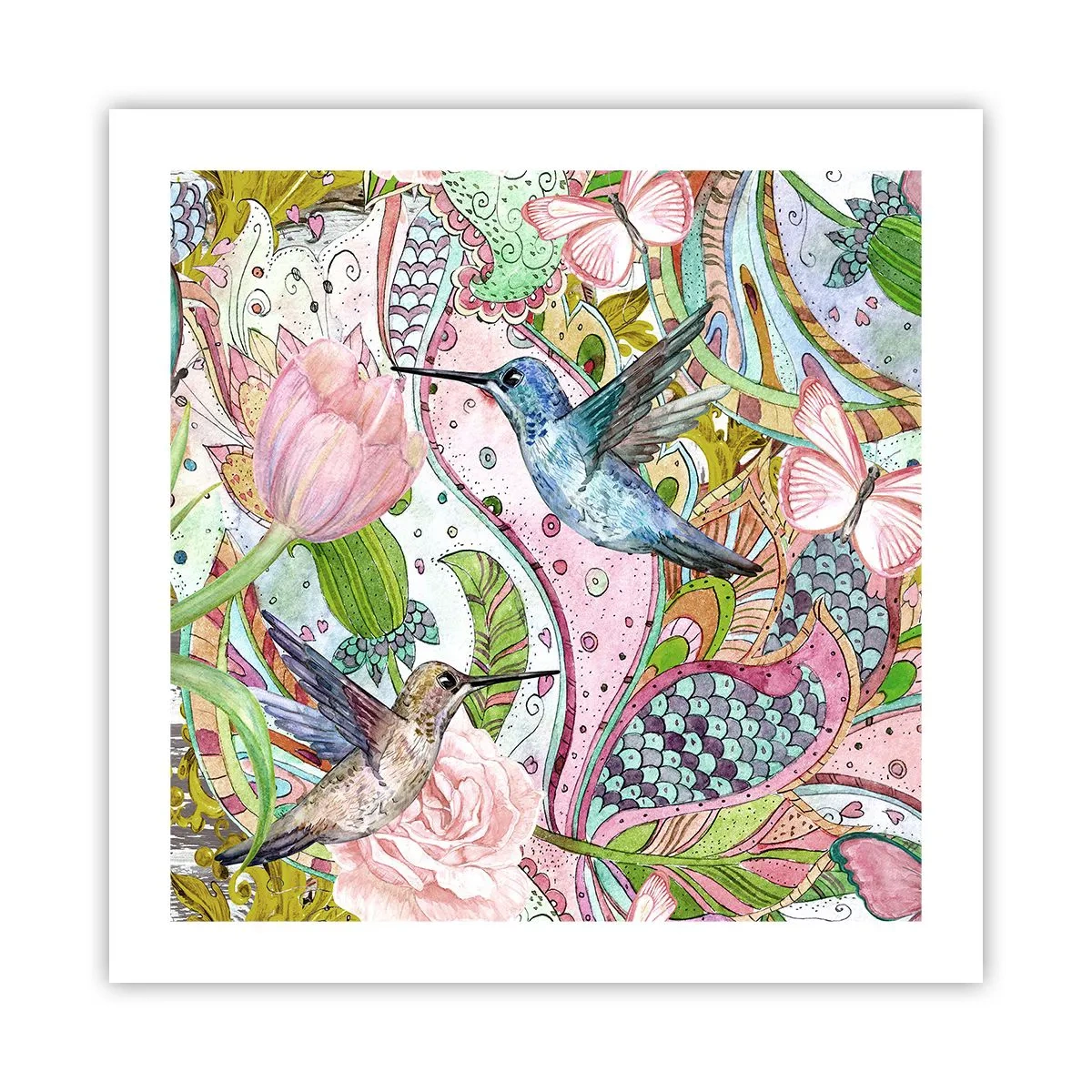 Plakat - Forviklet i vinstokkene - 50x50 cm