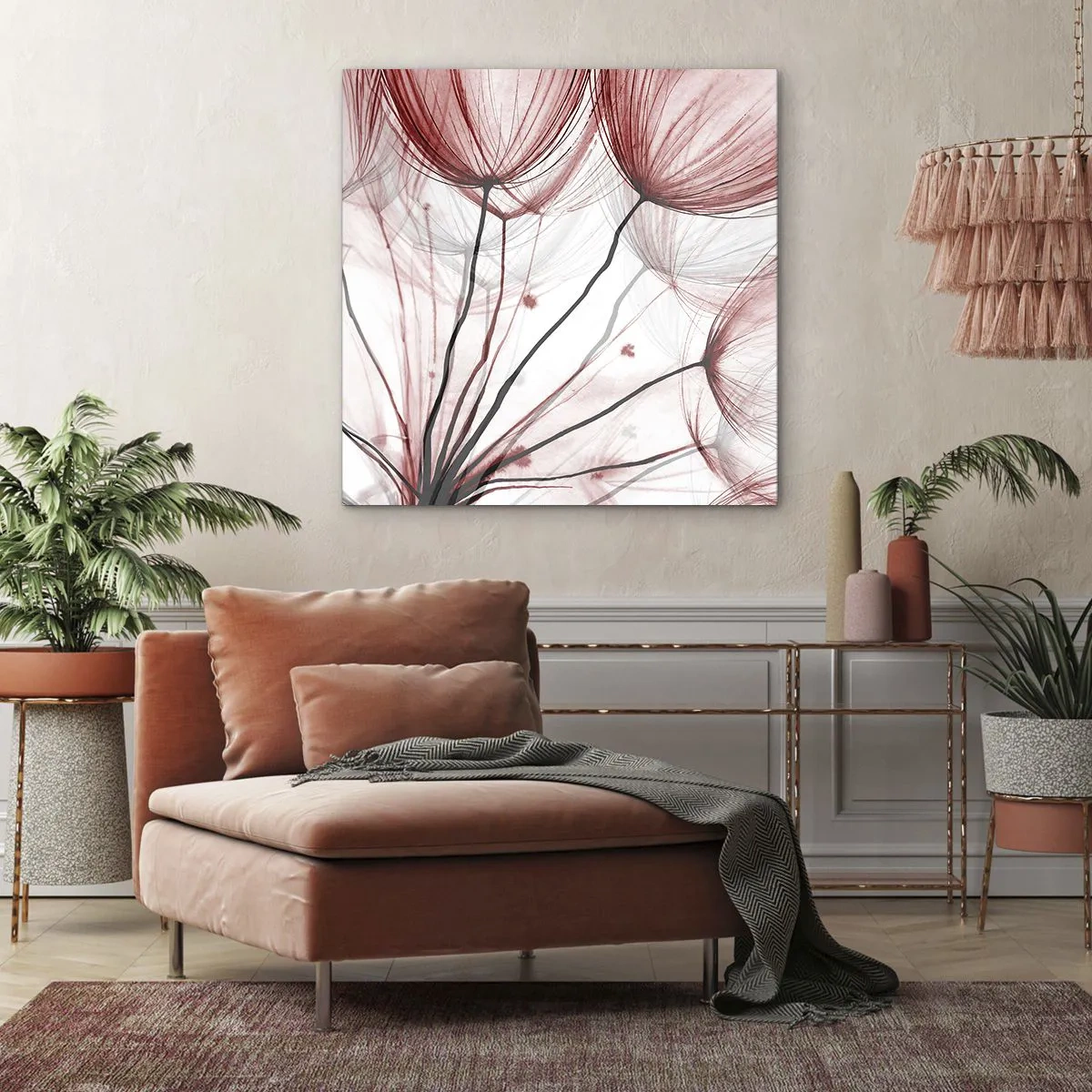 Lærredstryk - Billede på lærred - Før afgang - 60x60 cm