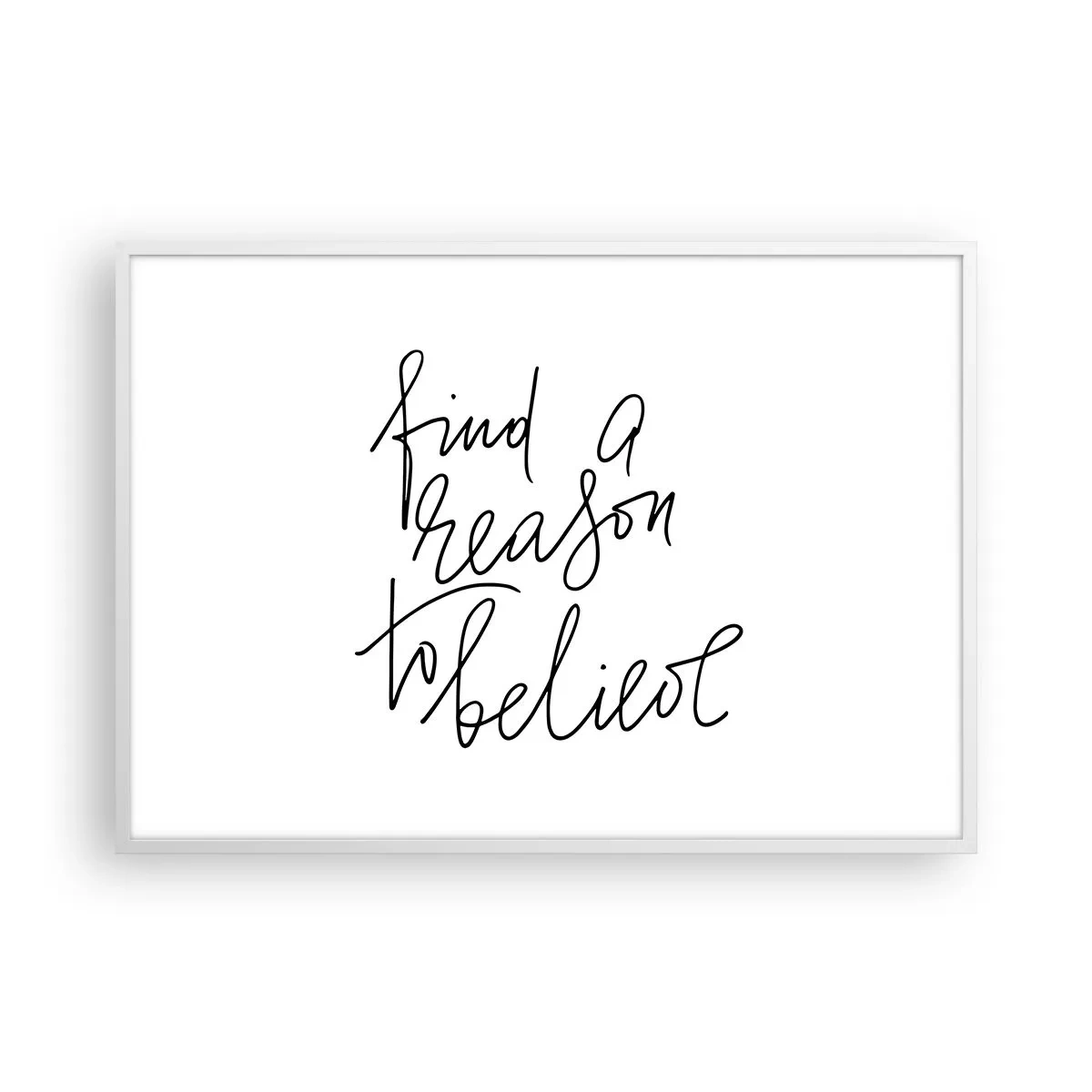 Plakat i hvid ramme - Det er muligt - 100x70 cm