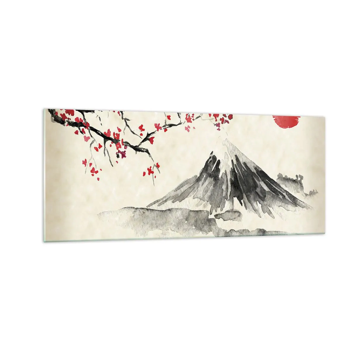 Billede på glas - Bliv forelsket i Japan - 100x40 cm