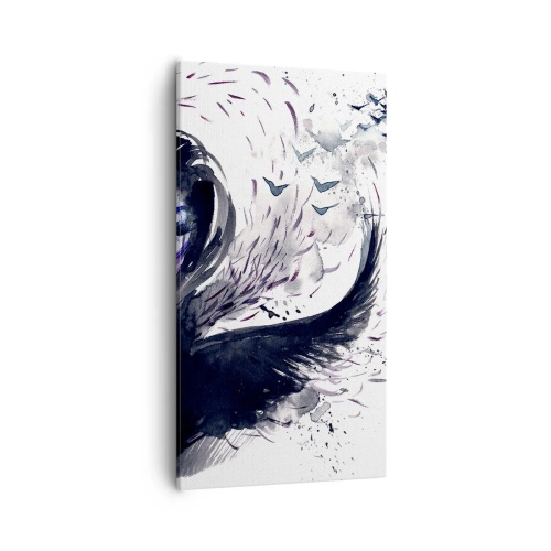 Lærredstryk - Billede på lærred - Dæmonisk og smuk - 55x100 cm