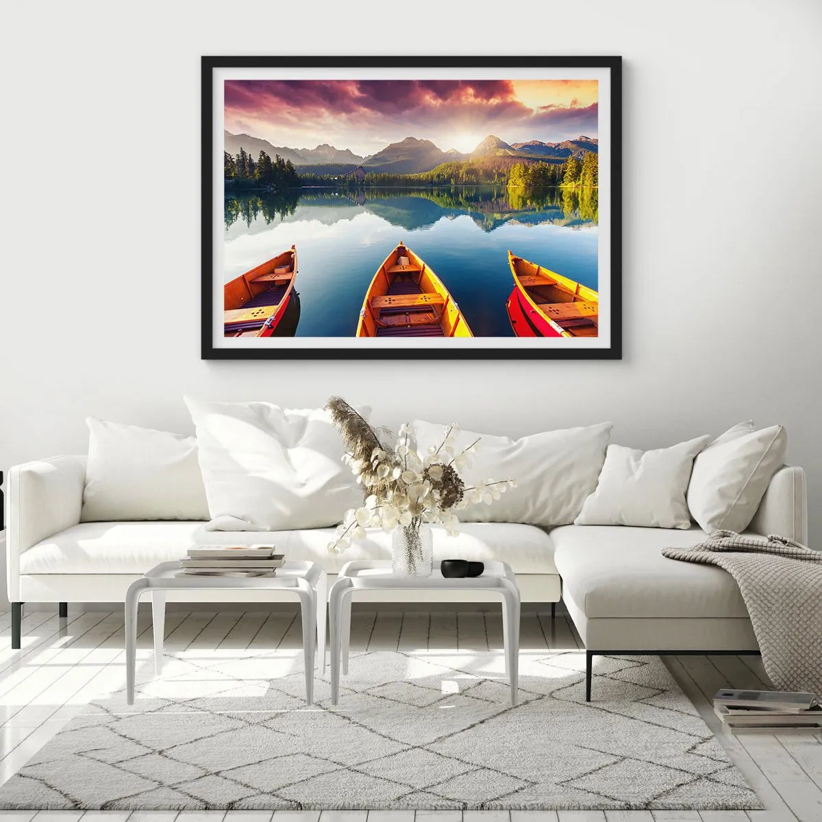 Plakat i sort ramme - Intet imod naturen - 100x70 cm