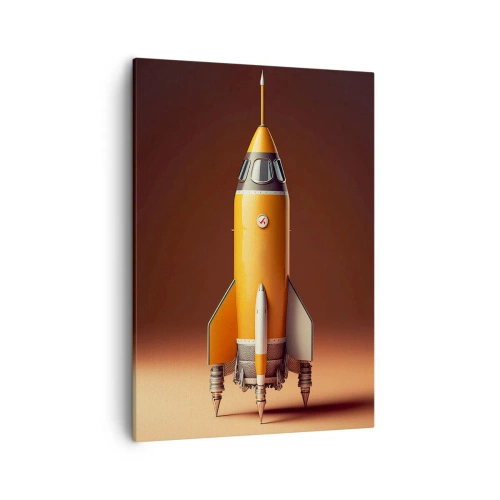 Lærredstryk - Billede på lærred - Det begynder med en drøm - 50x70 cm