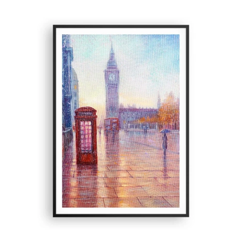 Plakat i sort ramme - En efterårsdag i London - 70x100 cm