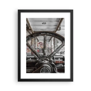 Plakat i sort ramme - Fabrikkens hemmelige liv - 30x40 cm