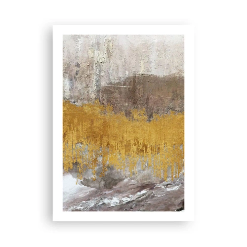 Plakat - En gylden eksplosion - 50x70 cm