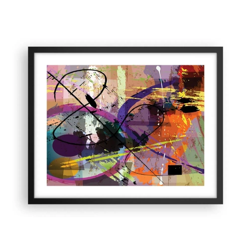 Plakat i sort ramme - Kan være lige eller rundt - 50x40 cm