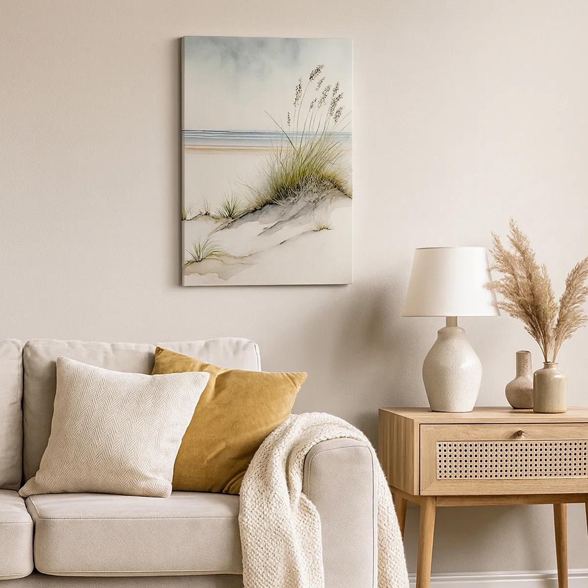 Lærredstryk - Billede på lærred - Forkælet af vinden - 50x70 cm