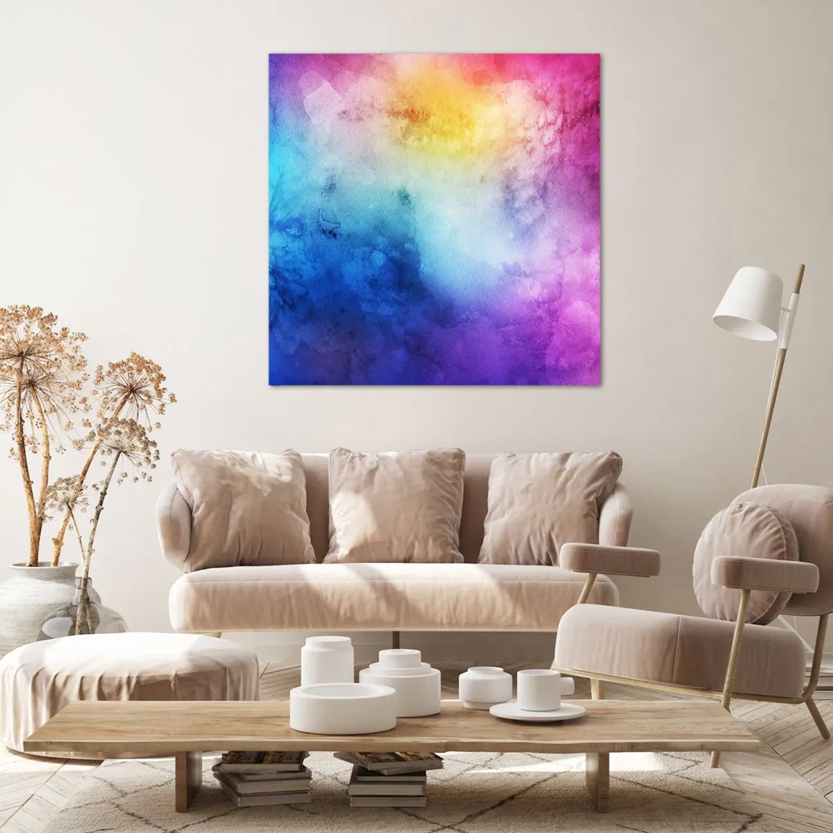 Lærredstryk - Billede på lærred - Næsten i den syvende himmel - 40x40 cm