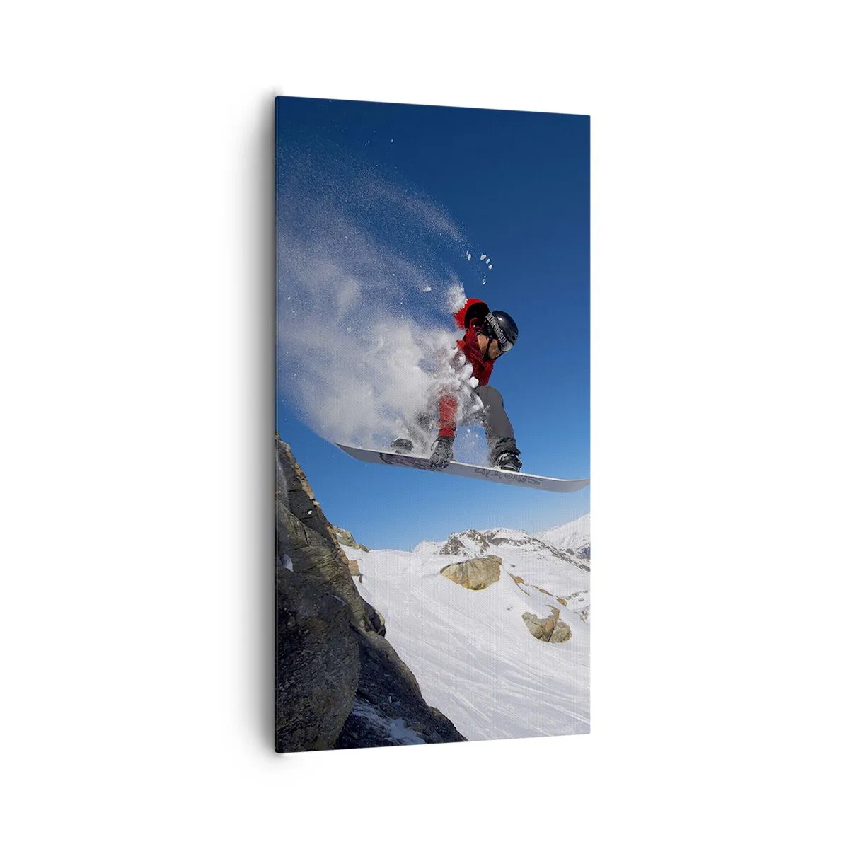 Lærredstryk - Billede på lærred - Og du er blevet en del af rummet - 65x120 cm