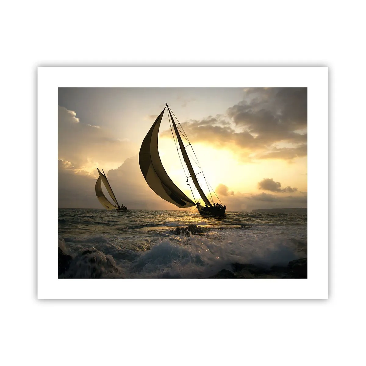 Plakat - I medvind og modvind - 50x40 cm