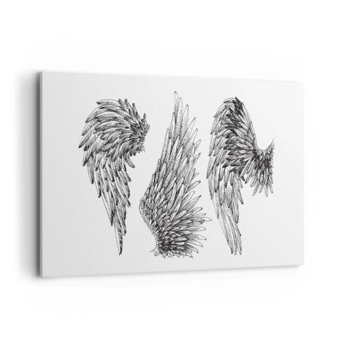 Lærredstryk - Billede på lærred - Og du kan blive en engel - 120x80 cm