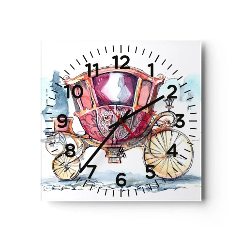 Vægur, Uret - Til brylluppet eller til ballet? - 40x40 cm