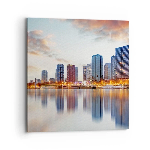 Lærredstryk - Billede på lærred - Den monumentale ro i Paris - 70x70 cm