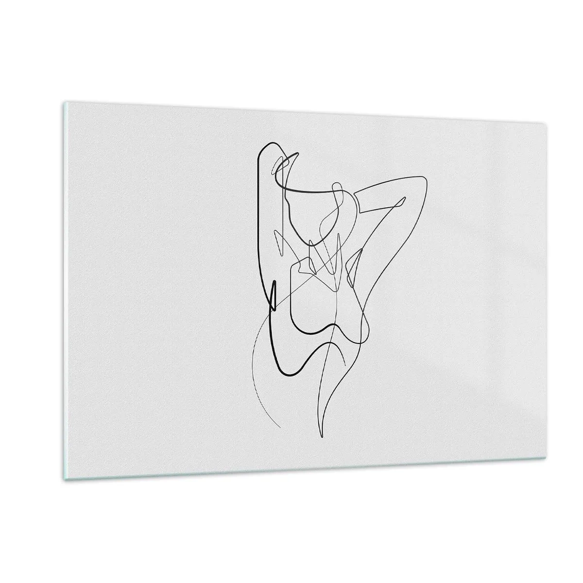Billede på glas - Virkelig, hvad er du for en person... - 120x80 cm
