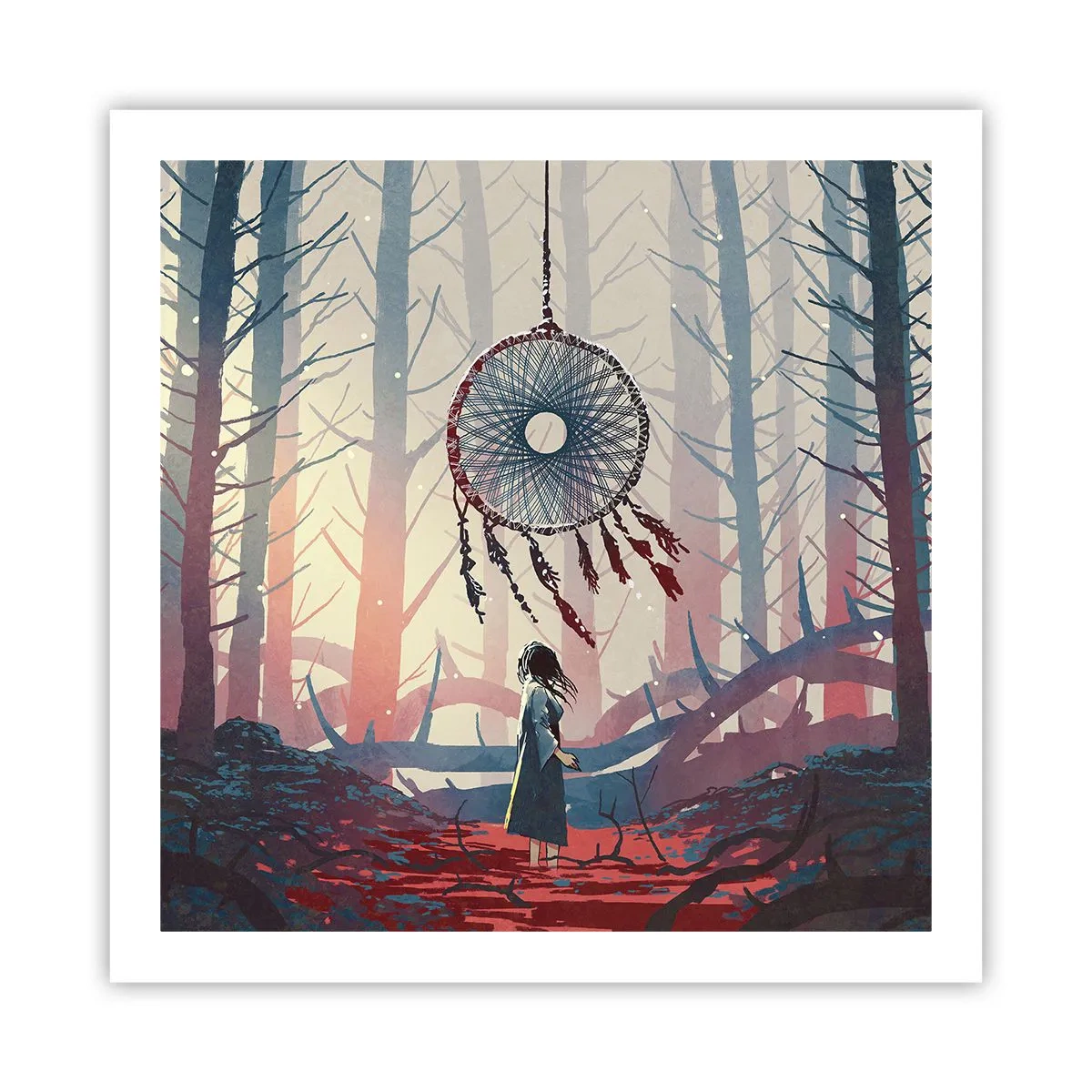 Plakat - Det hemmelige ritual for lykke - 60x60 cm