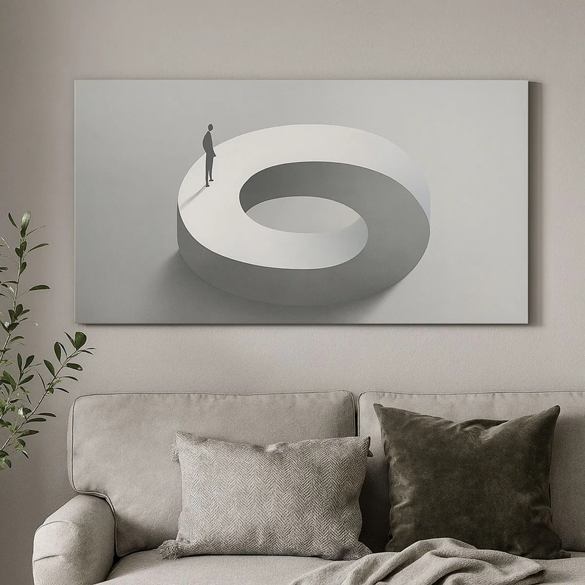 Lærredstryk - Billede på lærred - Og vær klog - 100x40 cm