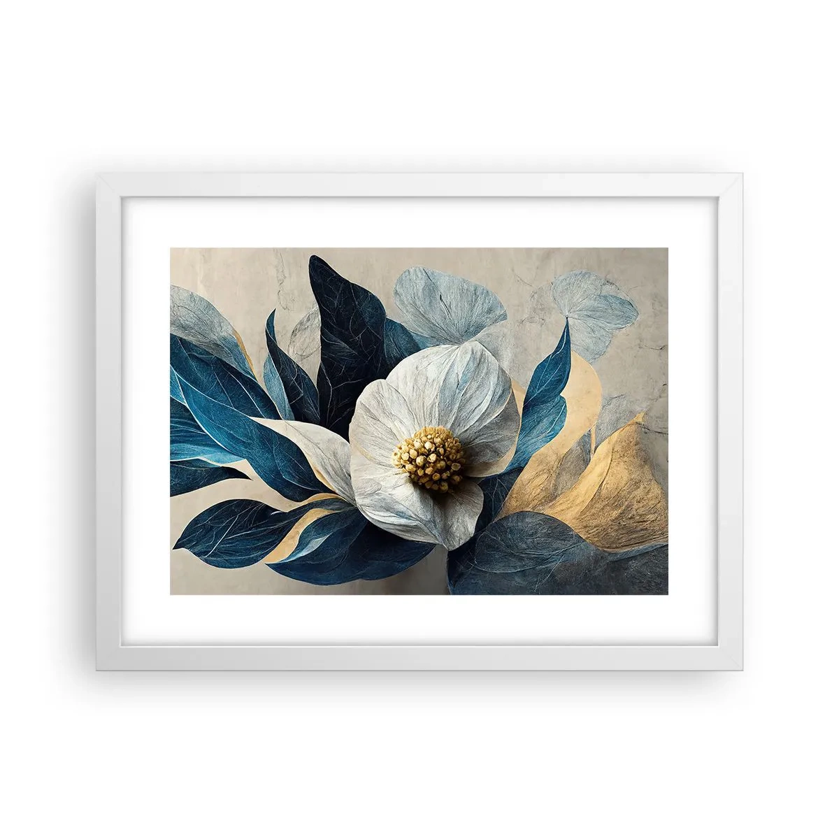 Plakat i hvid ramme - Har et hjerte af guld - 40x30 cm