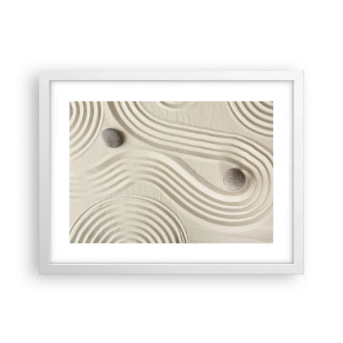 Plakat i hvid ramme - Et strejf af varme - 40x30 cm