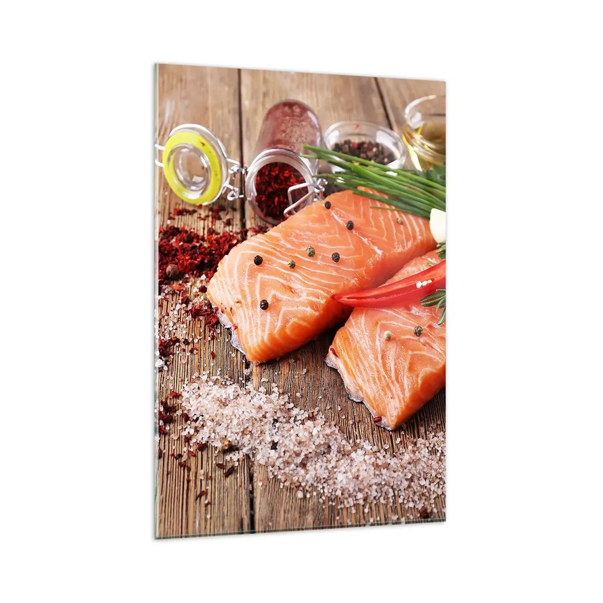 Billede på glas - Norske køkken eventyr - 80x120 cm