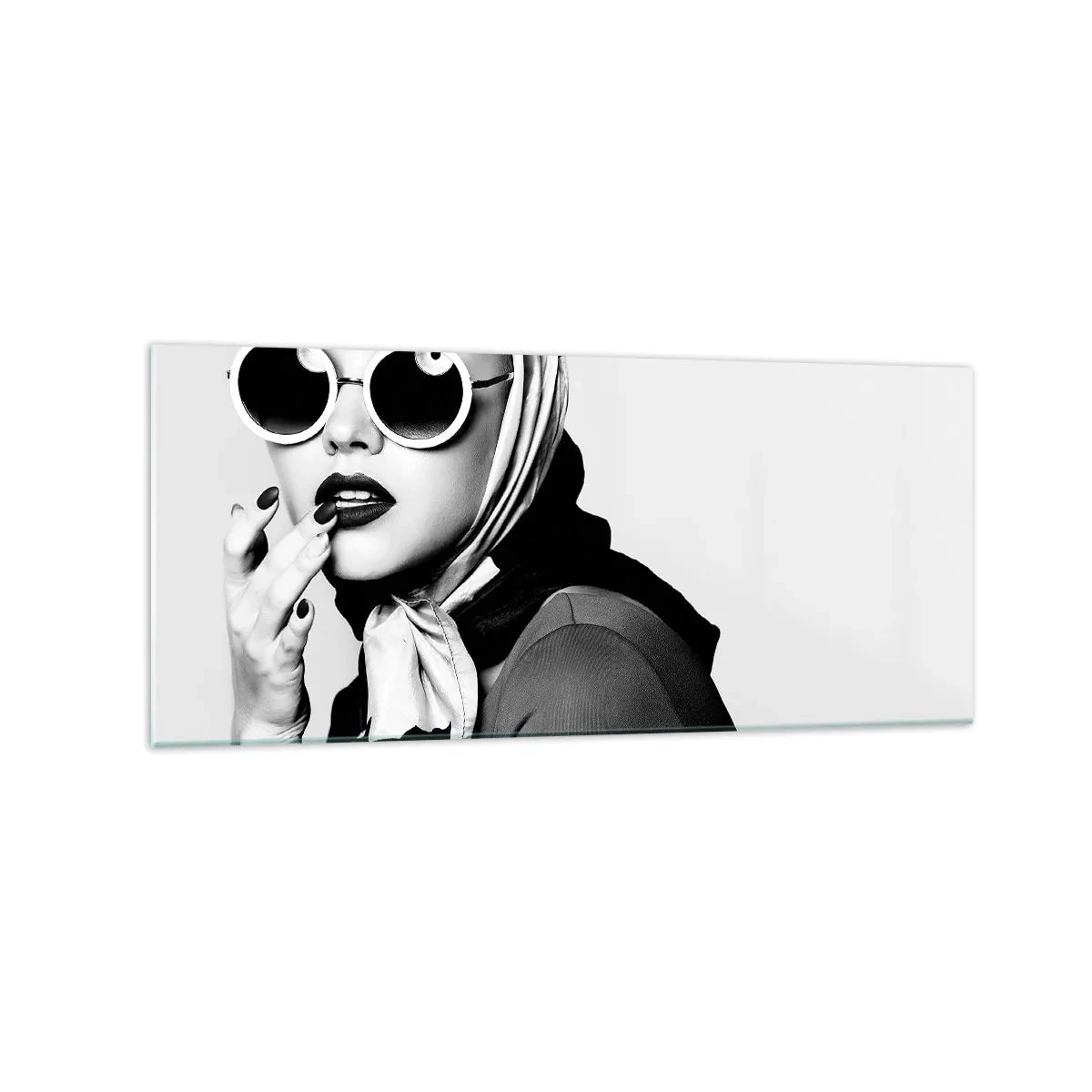 Billede på glas - Hilsner fra 1960'erne. - 120x50 cm