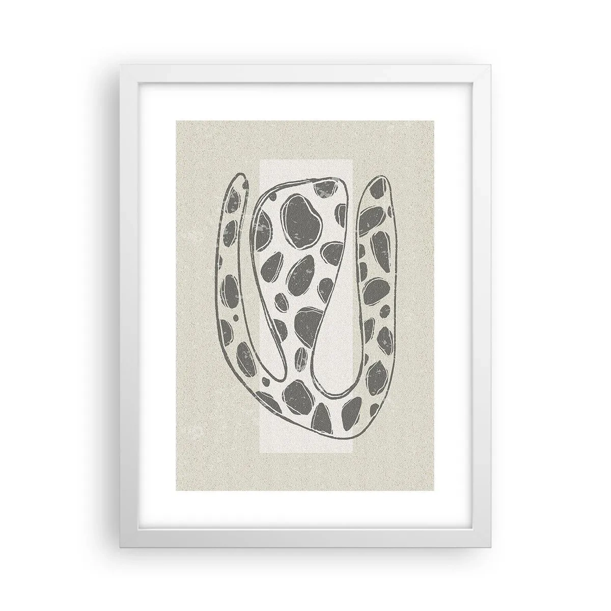 Plakat i hvid ramme - Bizart væsen - 30x40 cm