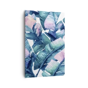 Lærredstryk - Billede på lærred - I en bananlund - 80x120 cm