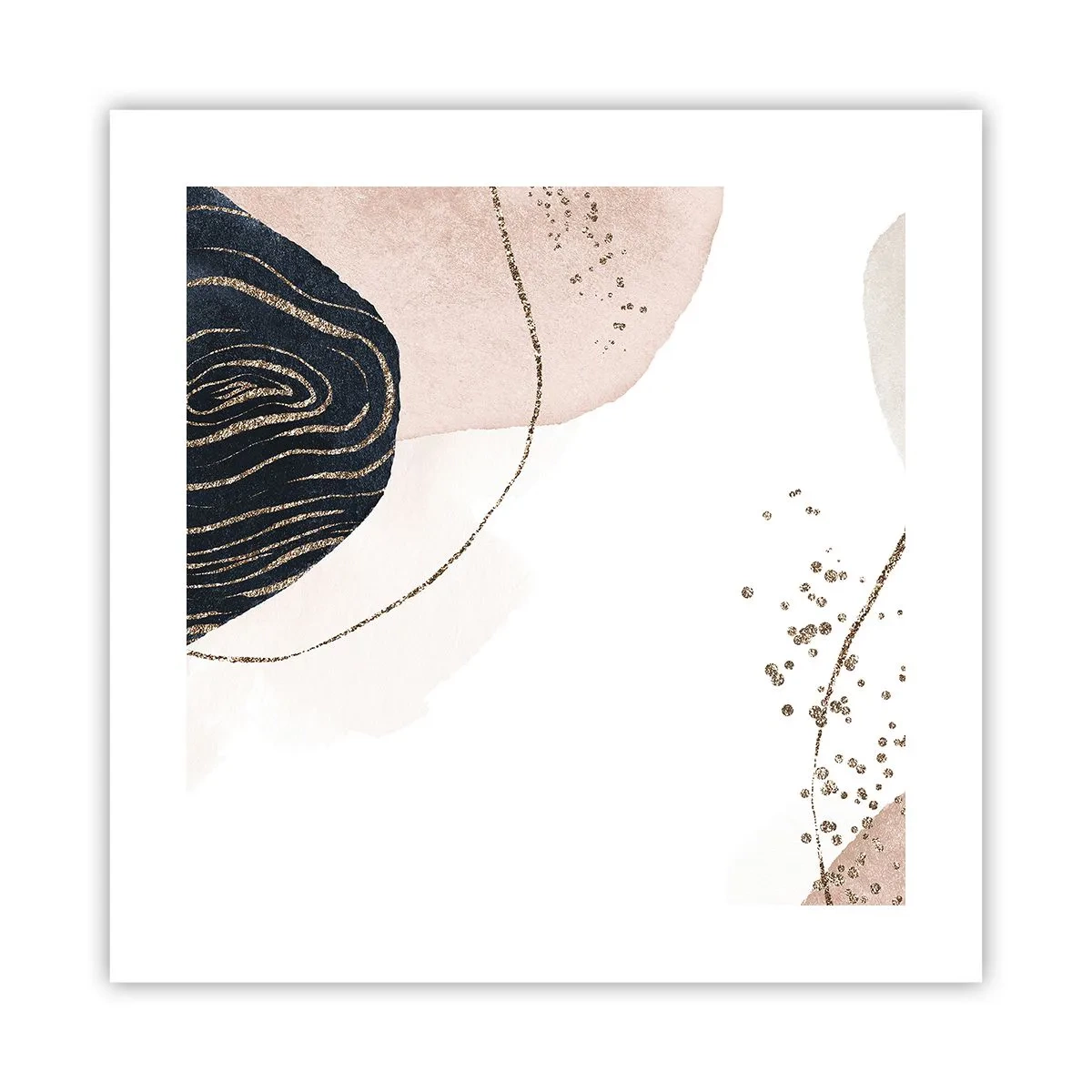 Plakat - Alt flyder - 40x40 cm