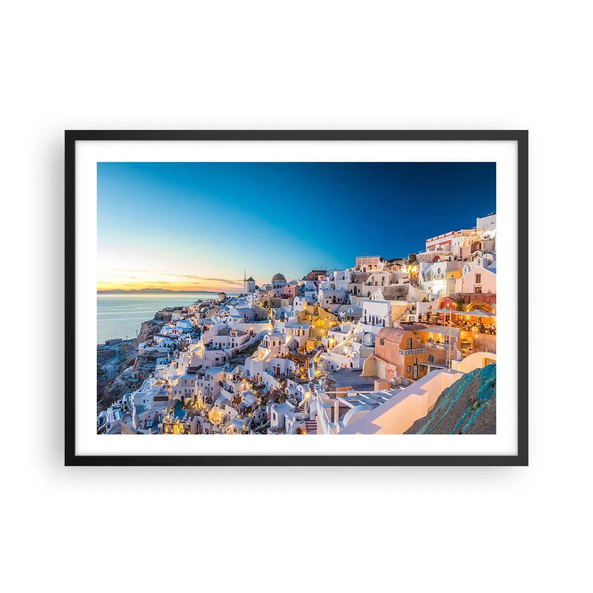 Plakat i sort ramme - Essensen af græskhed - 70x50 cm