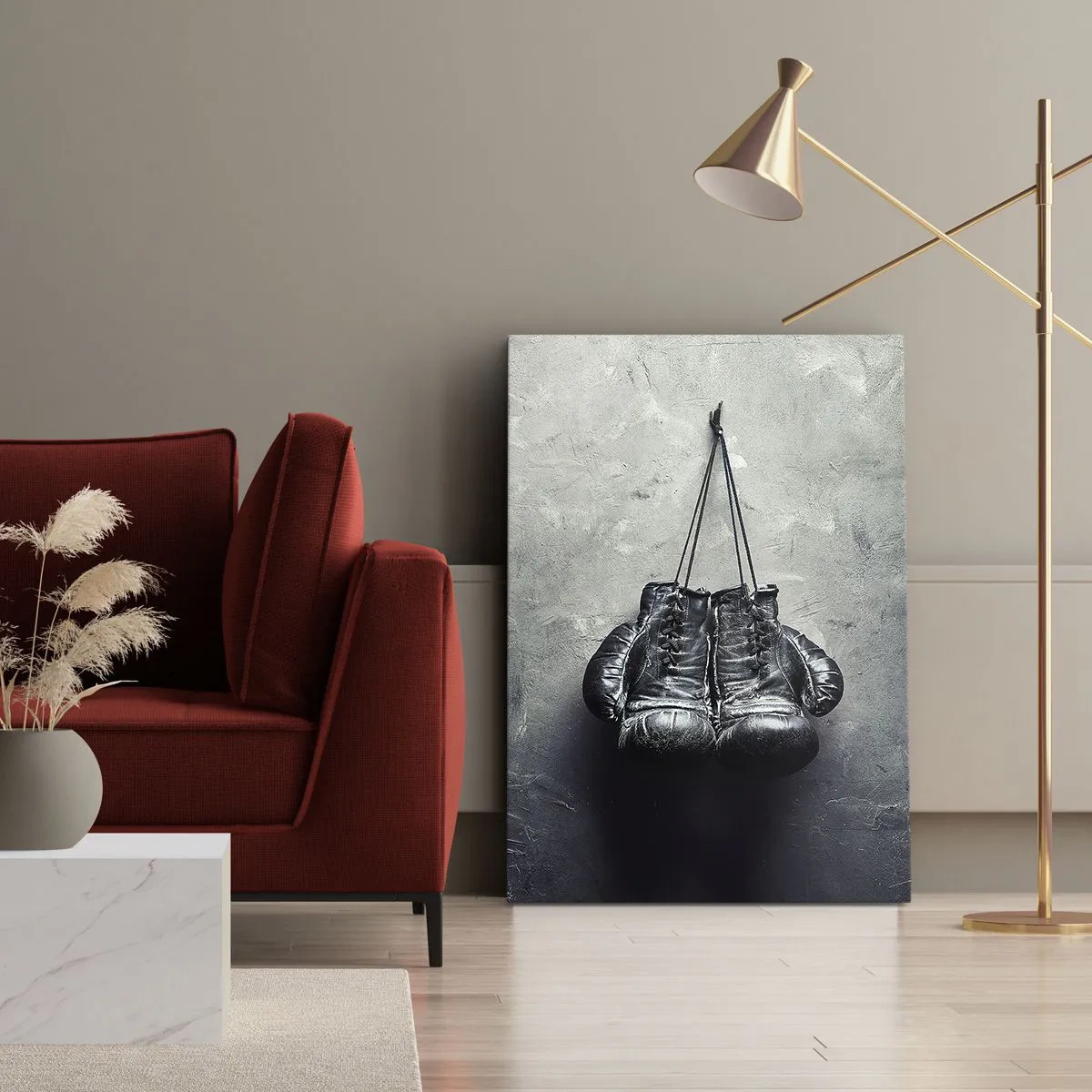 Lærredstryk - Billede på lærred - En tid med kamp og en tid med fred - 50x70 cm