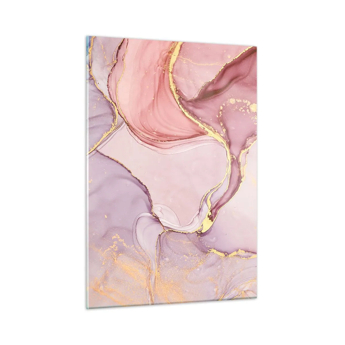 Billede på glas - Et kærtegn af farver - 50x70 cm