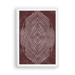 Plakat i hvid ramme - Rummet taler - 70x100 cm