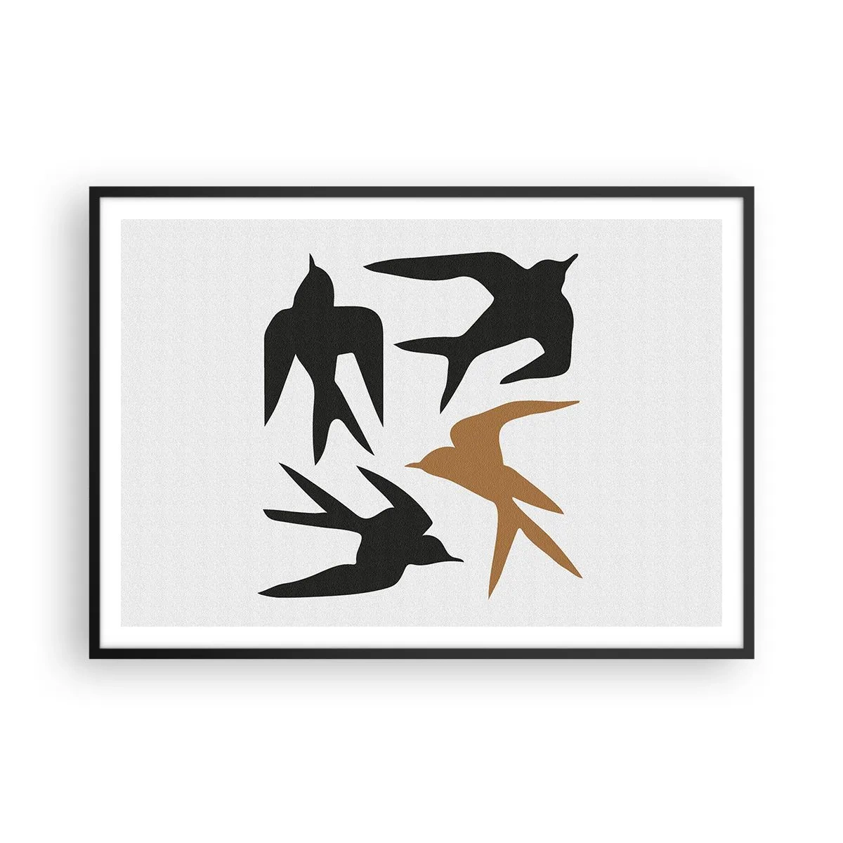 Plakat i sort ramme - Sluge spil - 100x70 cm