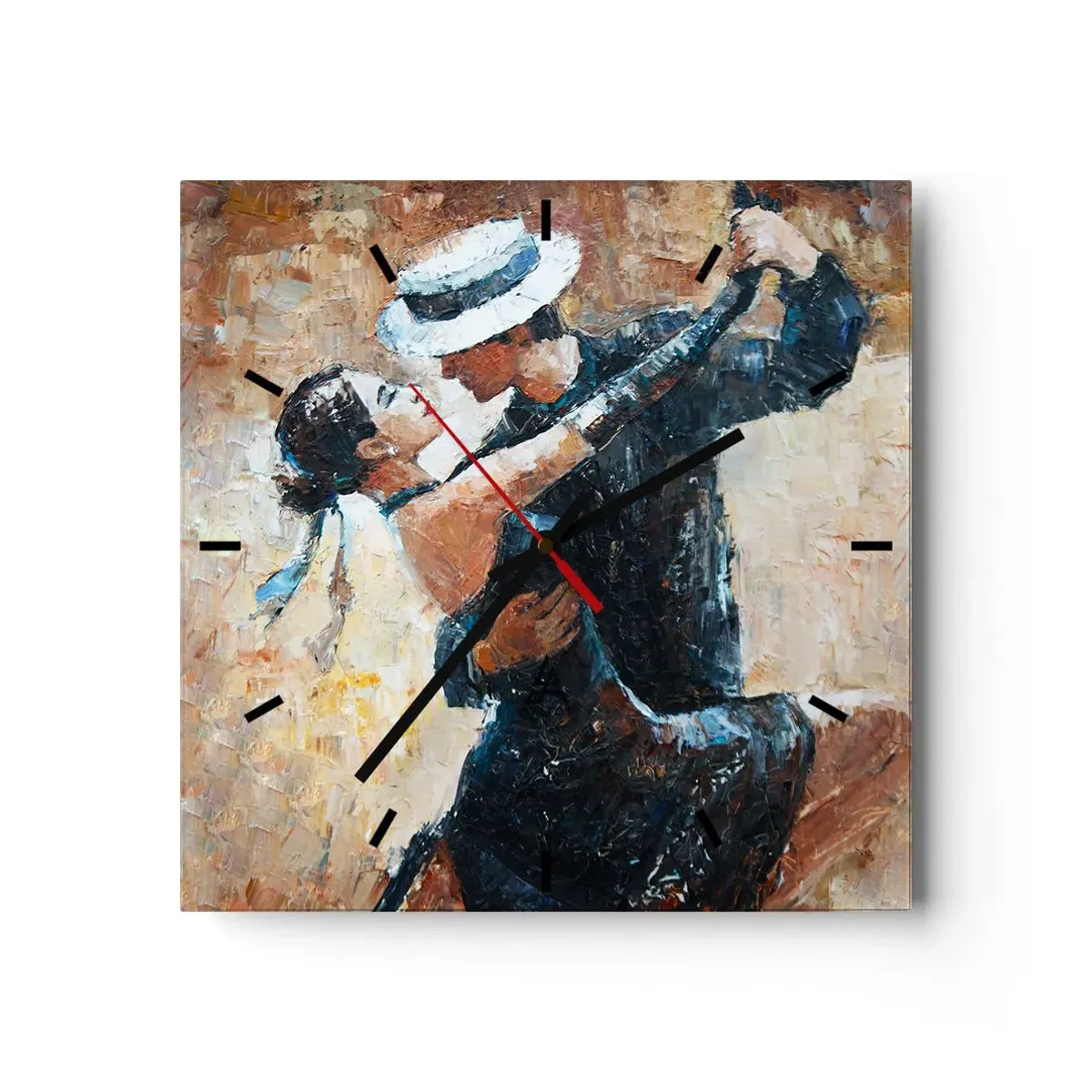 Vægur, Uret - A la Rudolf Valentino - 40x40 cm