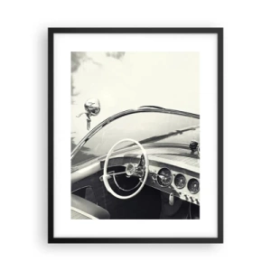 Plakat i sort ramme - Vejr for de rige - 40x50 cm