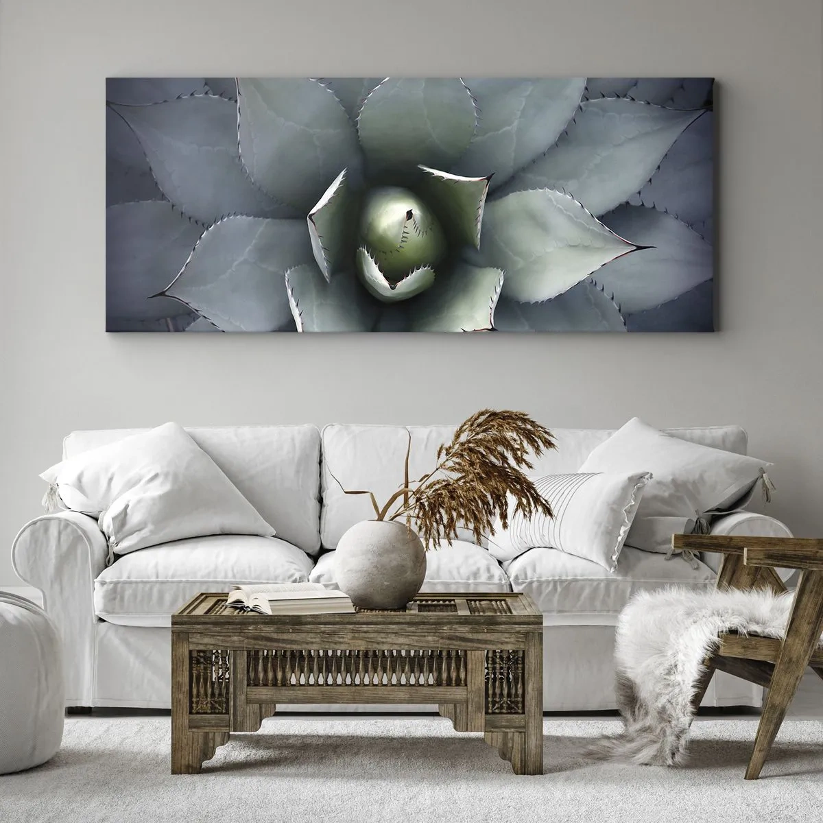 Lærredstryk - Billede på lærred - Lokkemad og advarsler - 100x40 cm